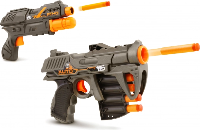 Pistolets à fléchettes en mousse Blackfire Auto Scout et Echo‑1, 21 cm, lot de 2