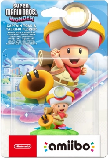 Amiibo Super Mario Bros. Wonder Captain Toad et Talking Flower