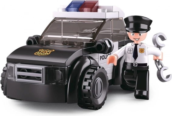 Sluban Police voiture de patrouille 4 en 1