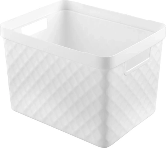 Panier en plastique HEIDRUN 36 × 27 × 23 cm, assortiment de couleurs