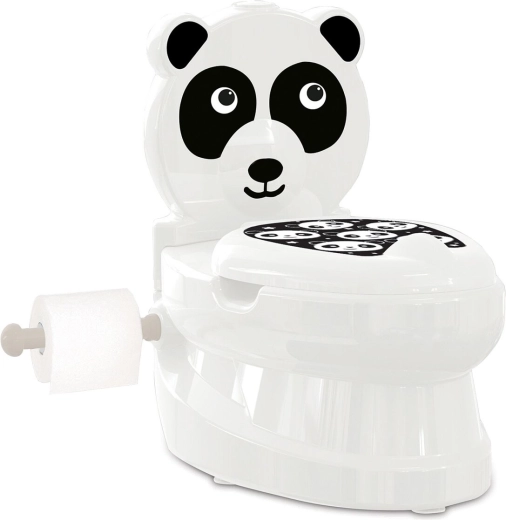 Pot enfant JAMARA Panda avec bruit de chasse d’eau et porte-papier toilette