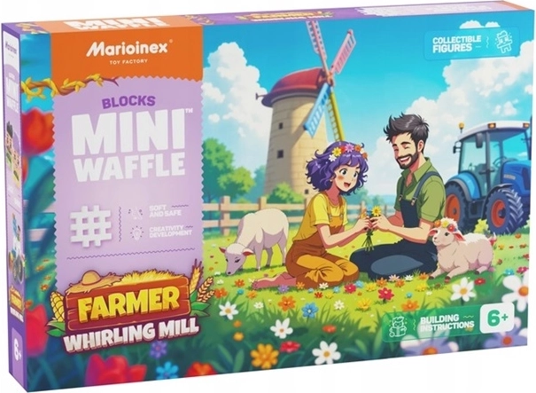 Marioinex Mini Waffle Ferme – moulin à vent (100 pièces)