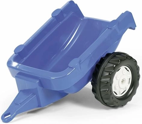 Remorque bleue à un essieu pour tracteur Rolly Kid