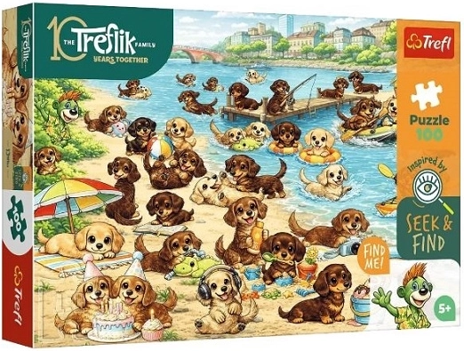 Puzzle Trefl Seek & Find Jamníci et Treflíci – 100 pièces