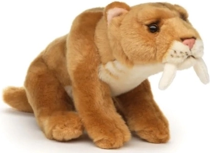 Tigre à dents de sabre en peluche Eco-friendly 25 cm