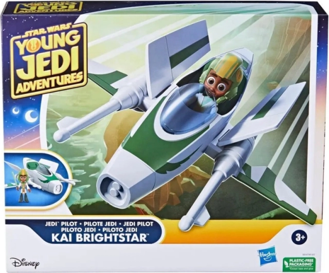 Star Wars Young Jedi Adventures – vaisseau spatial de Kai Brightstar avec figurine