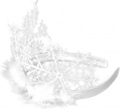 Couronne avec des flocons de neige