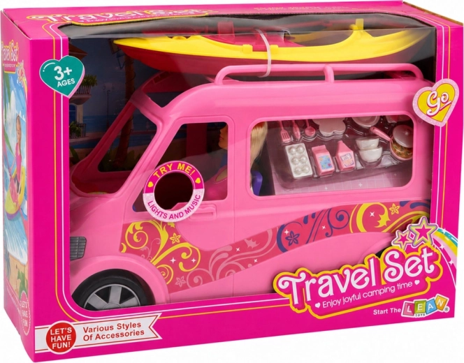 Camping-car avec lumières et sons