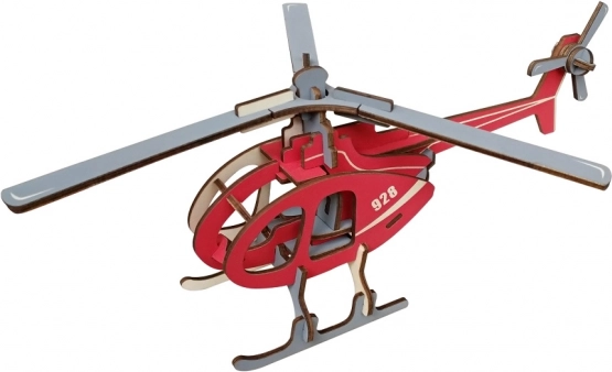 Woodcraft puzzle 3D en bois hélicoptère