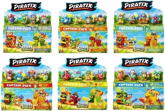 4 figurines Piratix pour l’équipage du capitaine