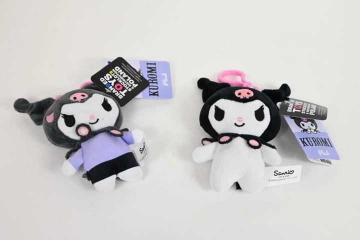 Hello Kitty Sanrio Kuromi porte-clés en peluche 14 cm