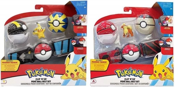 POKÉMON Clip 'N' Go ceinture avec Poké Balls et figurine