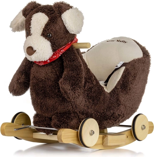 Milly Mally chien à bascule Polly Plus marron