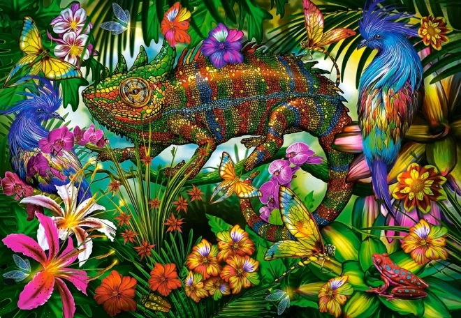 Puzzle 1500 pièces Color Competition caméléon