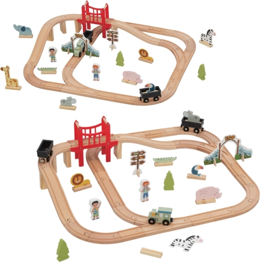 Circuit en bois modulable
