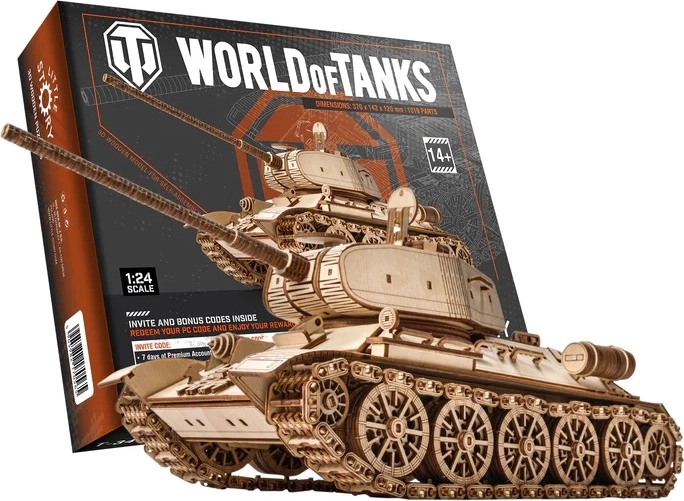 Little Story puzzle 3D en bois World of Tanks T-34-85