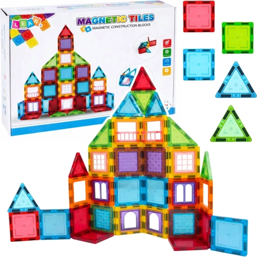 Jeu de construction magnétique 3D de 45 pièces