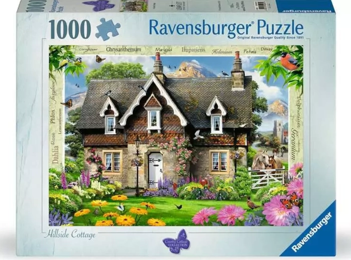 Puzzle Ravensburger Country Cottage : chalet sur la colline – 1000 pièces