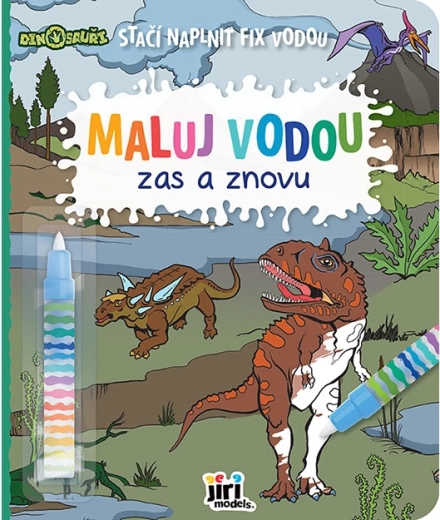 Peins à l’eau encore et encore – Dinosaures