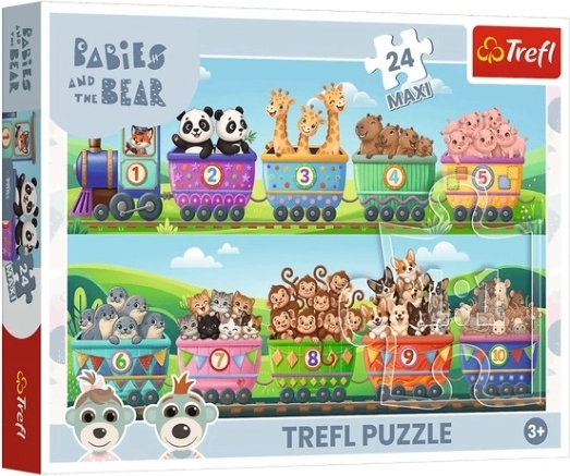 Maxi puzzle Le monde des petites aventures, 24 pièces