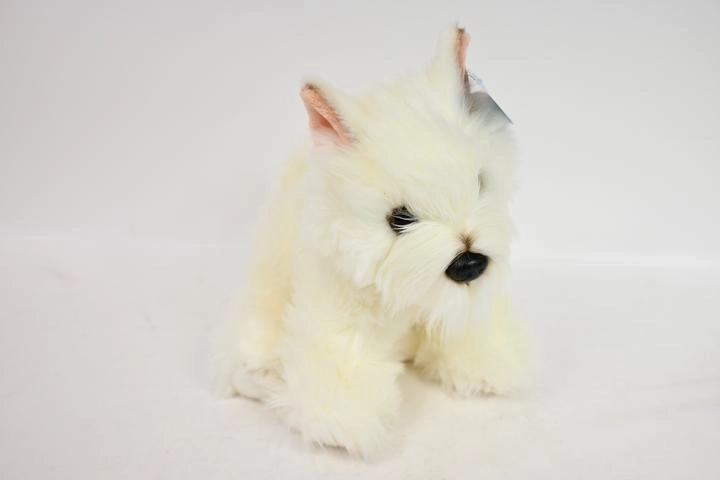 Chien en peluche West Highland Terrier assis 30 cm