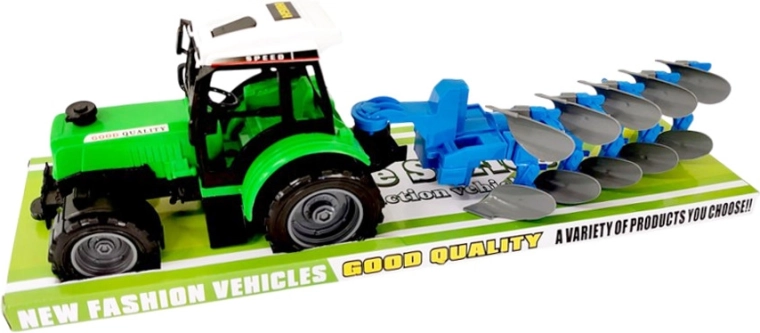 Tracteur pour petits fermiers avec machine agricole attelable
