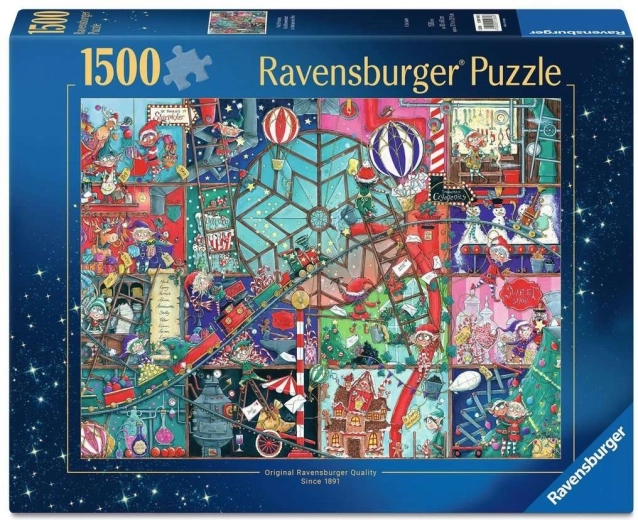 Puzzle Ravensburger Atelier des lutins de Noël 1500 pièces