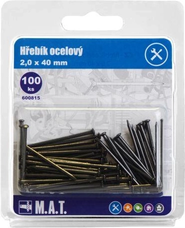 Clous en acier 40 × 2,0 mm (100 pcs)