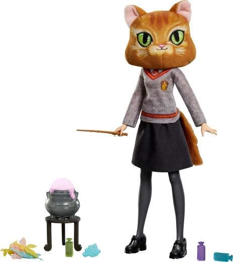 Poupée articulée en uniforme de Poudlard