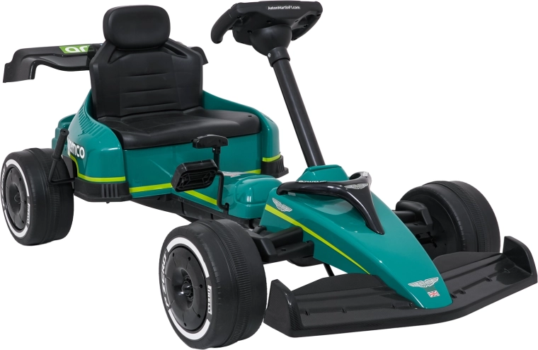 Kart à pédales Aston Martin verte