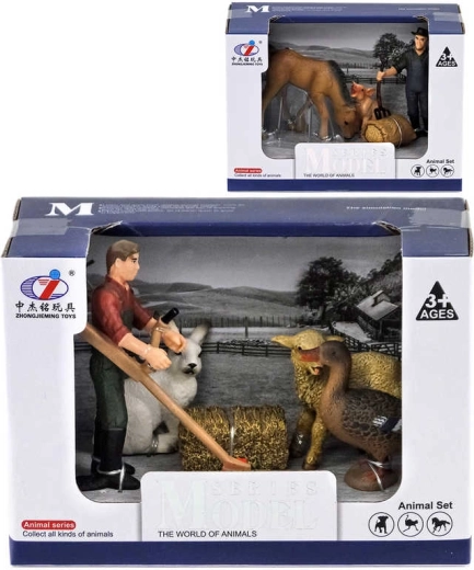 Coffret de jeu ferme avec animaux et fermier(ère) - 1 pièce