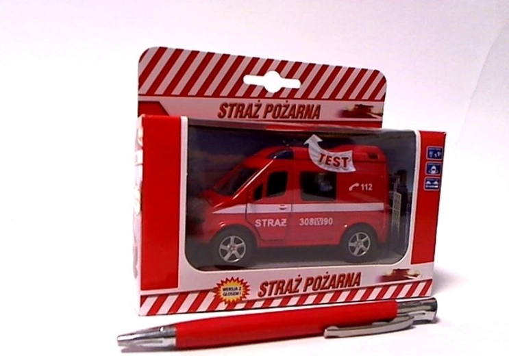 Camionnette de pompiers avec voix 11 cm
