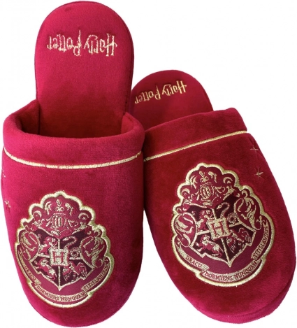 chaussons Harry Potter Poudlard rouges