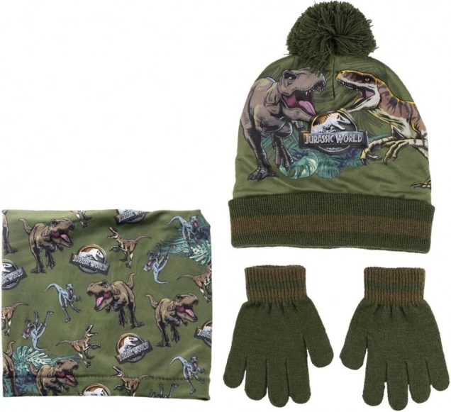 Ensemble de bonnet dinosaure avec gants Jurassic Park