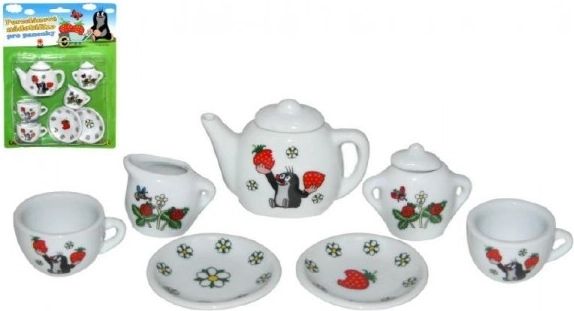 Service à thé en porcelaine TAUPE pour enfants