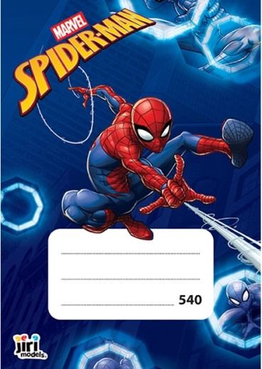 Cahier scolaire A5 Spiderman 540 sans lignes (40 feuilles)