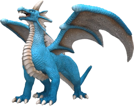 Dragon mythique figurine de l'eau