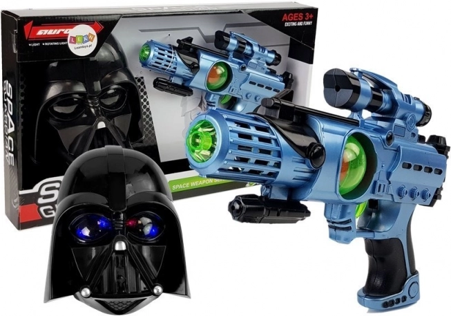 Ensemble Guerrier Cosmique : Pistolet Laser et Masque