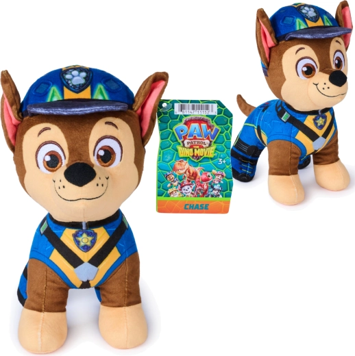 Spin Master Pat’ Patrouille : aventure dinos - peluche Chase 20 cm - 1 pièce