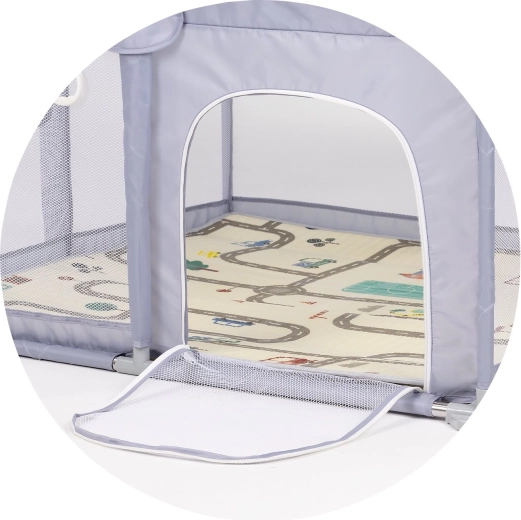 Porte zippée pratique pour une entrée autonome