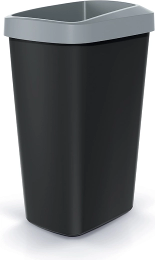 Poubelle Compacta Q Drop 45 l gris clair