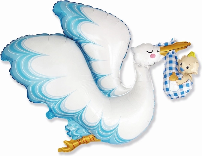 Ballon en aluminium Cigogne Baby Boy