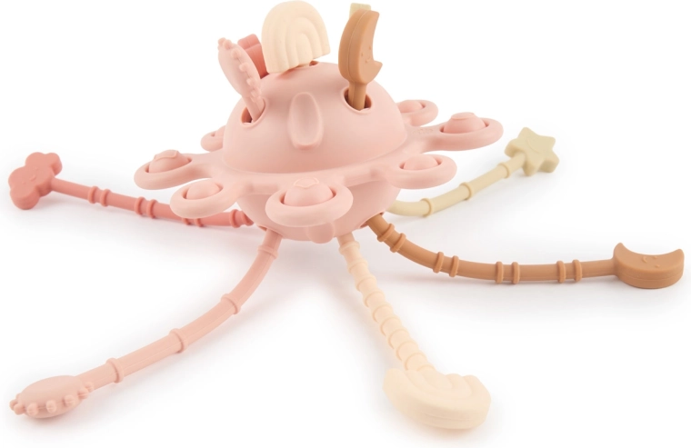 Jouet moteur en silicone Bieco avec activités Dreamy Rose