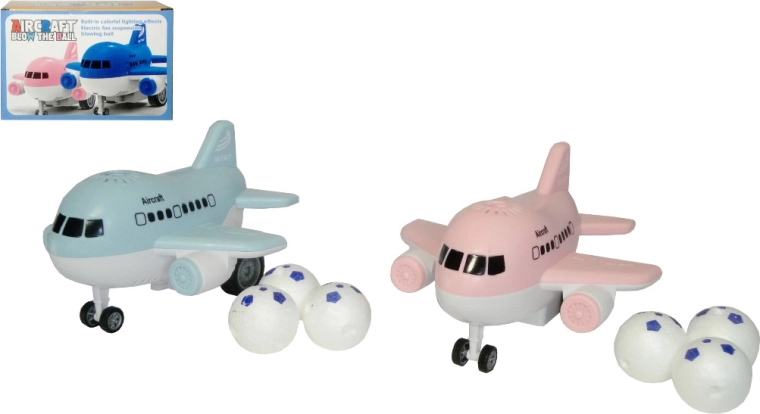 Avion avec lumière, son et balle volante