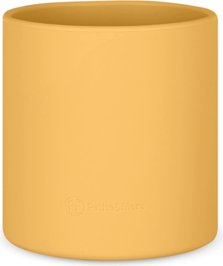 Petite&Mars gobelet en silicone Take&Match intense ochre 6m+