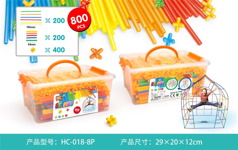 Pailles de construction 800 pcs