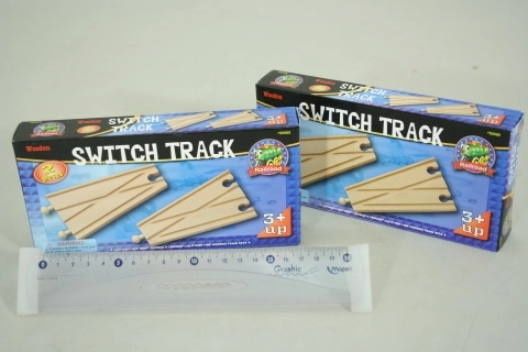 Aiguillage droit MAXIM pour circuits de trains – Set de 2 pièces