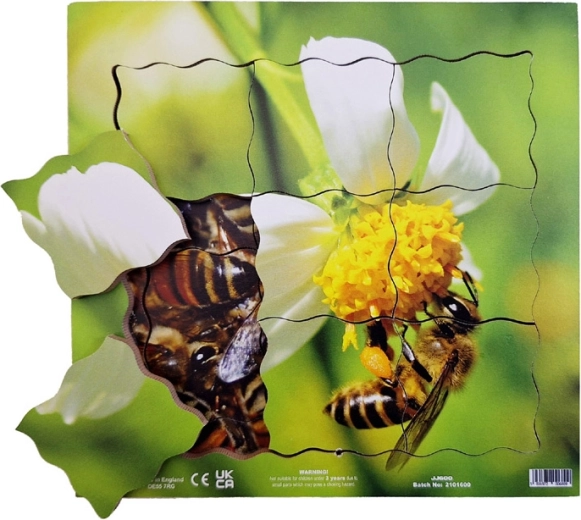 Just Jigsaws 600 Abeille – puzzle en bois superposé