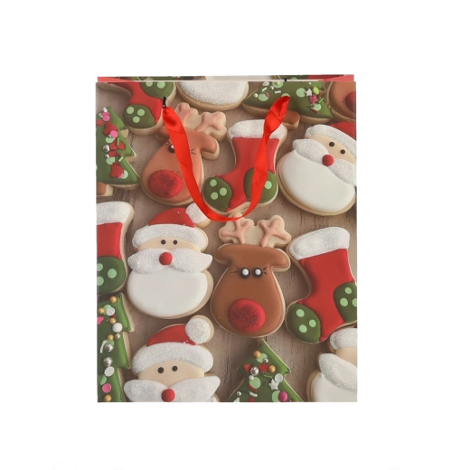 Design de Noël joyeux avec motifs biscuits