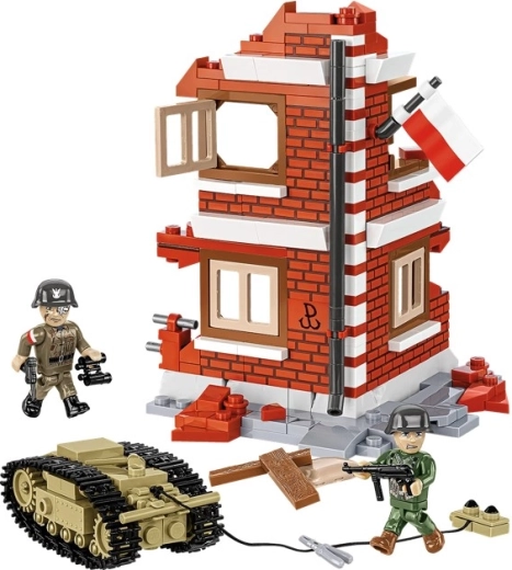 Diorama de l’insurrection de Varsovie avec un nouveau motif de briques